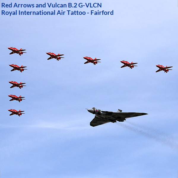 Red Arrows and Vulcan